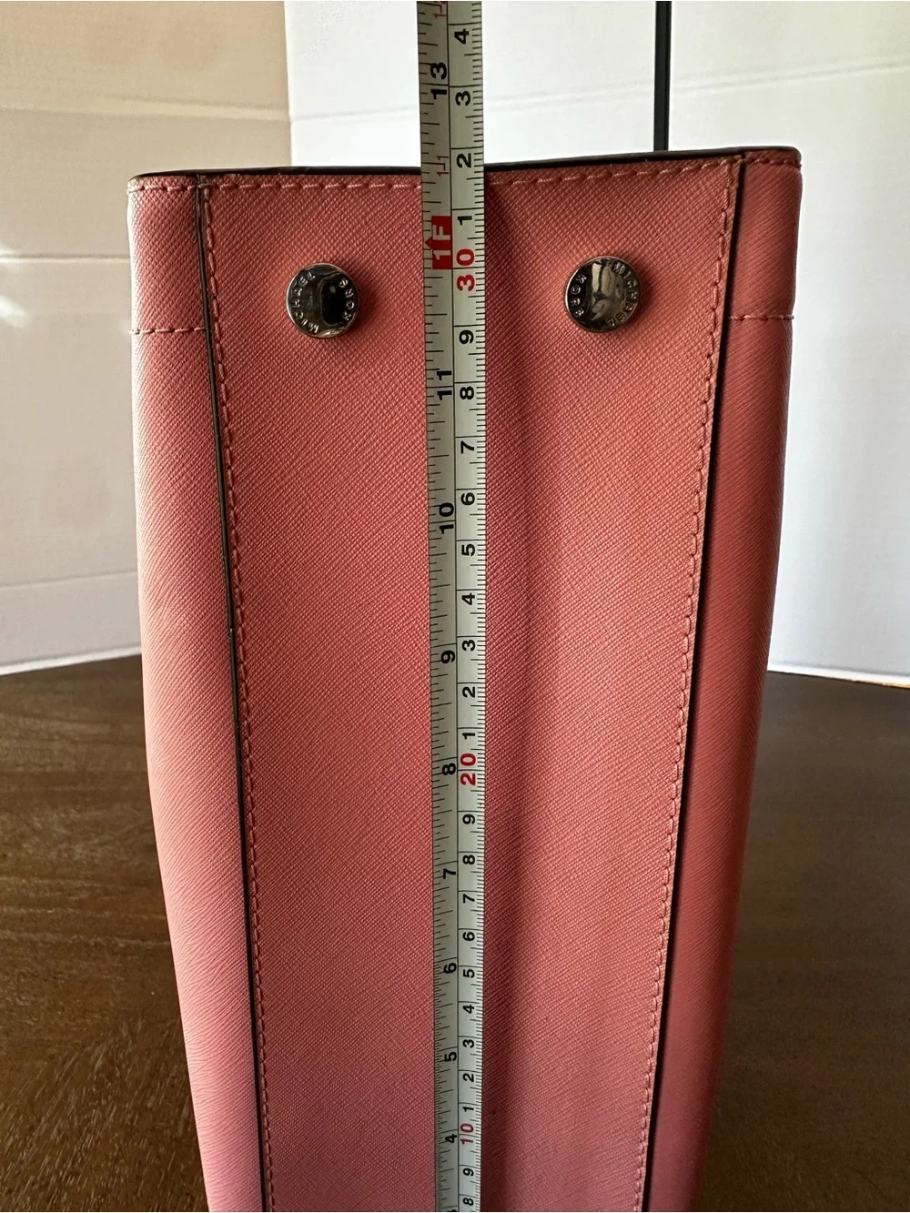 Michael Kors Pink Saffiano Leather East-West Satchel